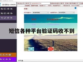短信各种平台验证码收不到