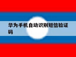 华为手机自动识别短信验证码