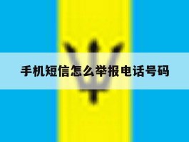 手机短信怎么举报电话号码