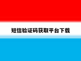 短信验证码获取平台下载
