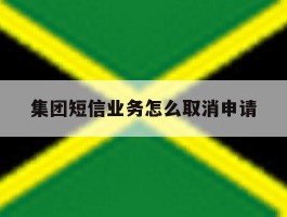 集团短信业务怎么取消申请