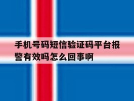 手机号码短信验证码平台报警有效吗怎么回事啊的简单介绍