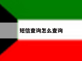 短信查询怎么查询