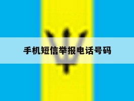 手机短信举报电话号码