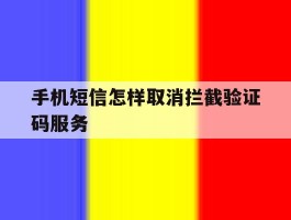 包含手机短信怎样取消拦截验证码服务的词条