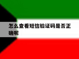 怎么查看短信验证码是否正确呢