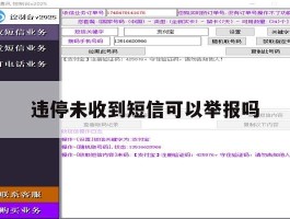 违停未收到短信可以举报吗