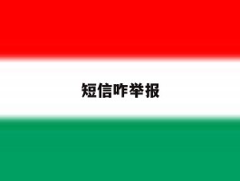 短信咋举报