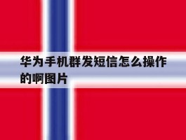 华为手机群发短信怎么操作的啊图片