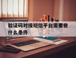 验证码对接短信平台需要些什么条件