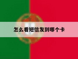 怎么看短信发到哪个卡
