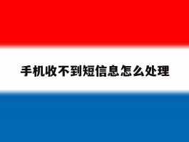 手机收不到短信息怎么处理