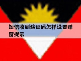 短信收到验证码怎样设置弹窗提示