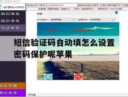 短信验证码自动填怎么设置密码保护呢苹果