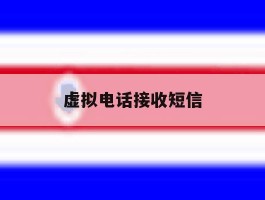 虚拟电话接收短信