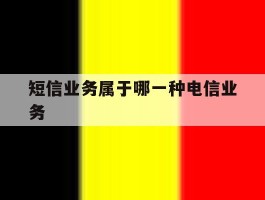 短信业务属于哪一种电信业务