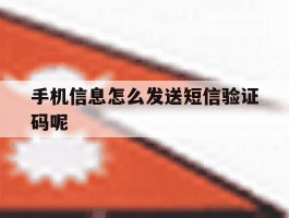 手机信息怎么发送短信验证码呢