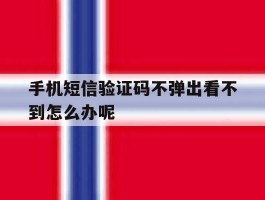 手机短信验证码不弹出看不到怎么办呢