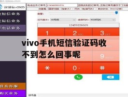 vivo手机短信验证码收不到怎么回事呢