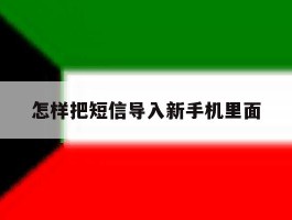 怎样把短信导入新手机里面