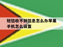 短信收不到信息怎么办苹果手机怎么设置