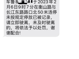 短信收到违停怎么处理的啊