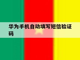 华为手机自动填写短信验证码