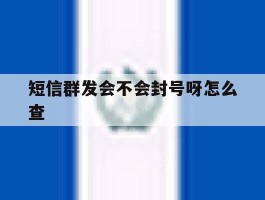 短信群发会不会封号呀怎么查的简单介绍
