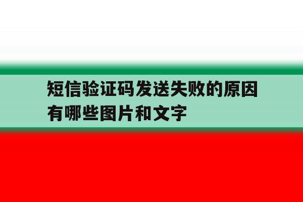 短信验证码发送失败的原因有哪些图片和文字的简单介绍 短信验证码发送失败的原因有哪些图片和文字的简单介绍