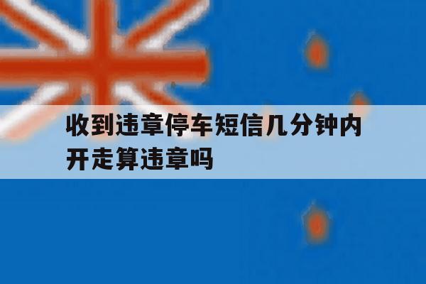 收到违章停车短信几分钟内开走算违章吗 收到违章停车短信几分钟内开走算违章吗