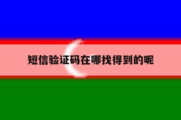 短信验证码在哪找得到的呢 短信验证码在哪找得到的呢