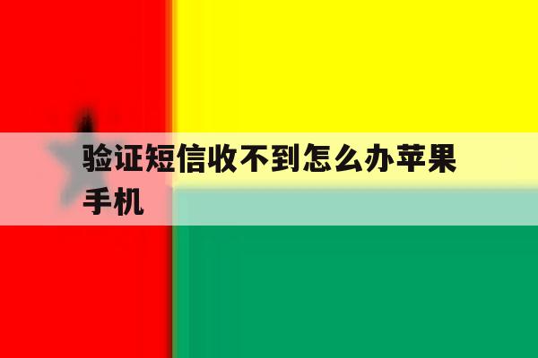 验证短信收不到怎么办苹果手机 验证短信收不到怎么办苹果手机