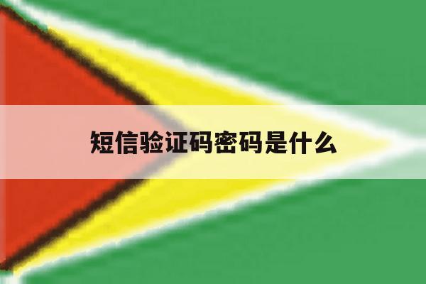 短信验证码密码是什么 短信验证码密码是什么
