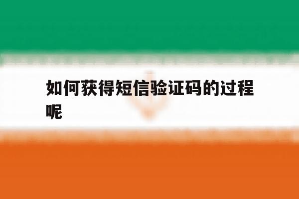 如何获得短信验证码的过程呢 如何获得短信验证码的过程呢
