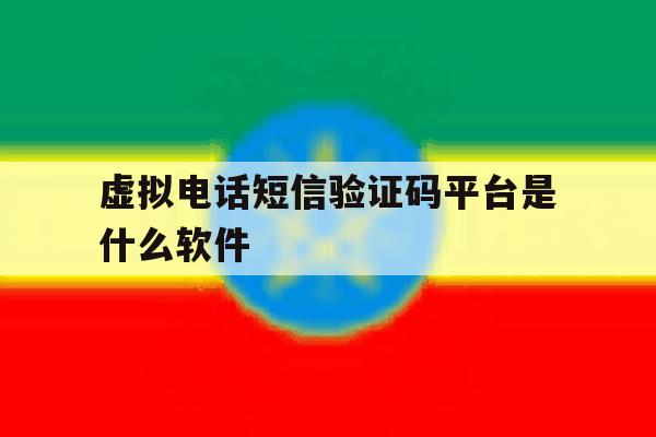 虚拟电话短信验证码平台是什么软件 虚拟电话短信验证码平台是什么软件