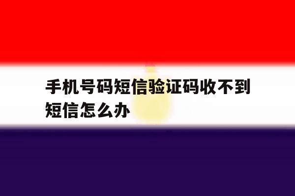 手机号码短信验证码收不到短信怎么办 手机号码短信验证码收不到短信怎么办