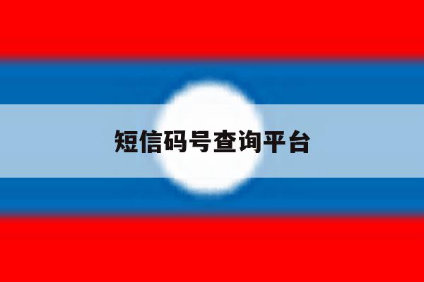 短信码号查询平台 短信码号查询平台