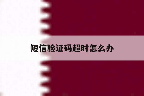 短信验证码超时怎么办 短信验证码超时怎么办