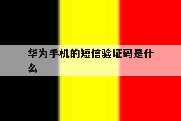 华为手机的短信验证码是什么 华为手机的短信验证码是什么