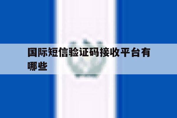 国际短信验证码接收平台有哪些 国际短信验证码接收平台有哪些