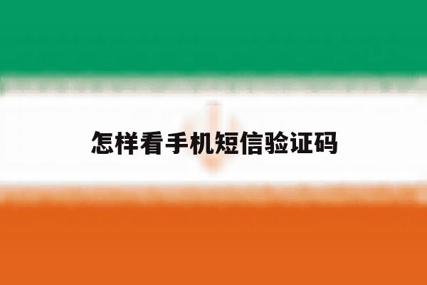 怎样看手机短信验证码 怎样看手机短信验证码