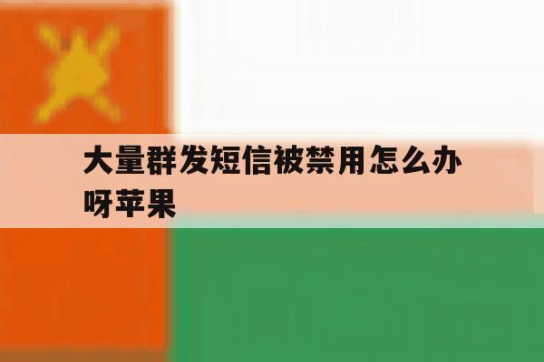 大量群发短信被禁用怎么办呀苹果 大量群发短信被禁用怎么办呀苹果