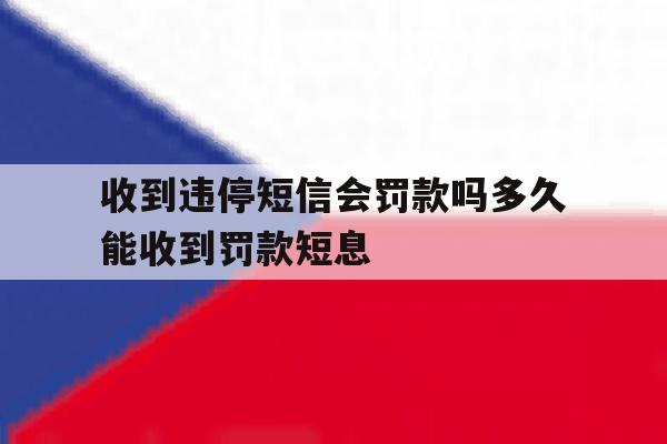 收到违停短信会罚款吗多久能收到罚款短息 收到违停短信会罚款吗多久能收到罚款短息
