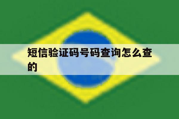 短信验证码号码查询怎么查的 短信验证码号码查询怎么查的