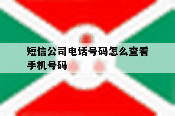 短信公司电话号码怎么查看手机号码 短信公司电话号码怎么查看手机号码