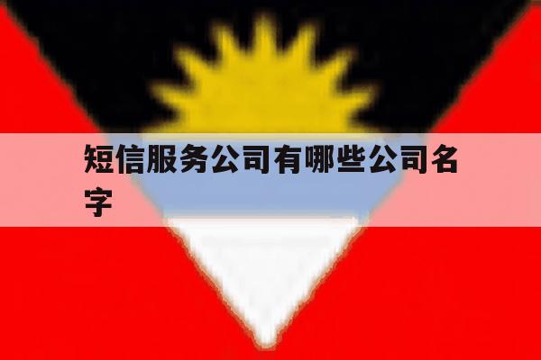 短信服务公司有哪些公司名字 短信服务公司有哪些公司名字