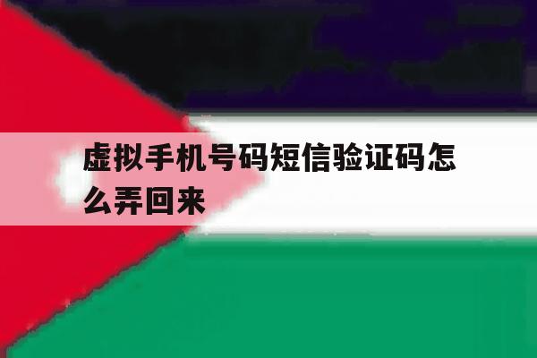 虚拟手机号码短信验证码怎么弄回来 虚拟手机号码短信验证码怎么弄回来