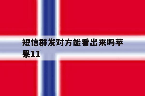 短信群发对方能看出来吗苹果11 短信群发对方能看出来吗苹果11