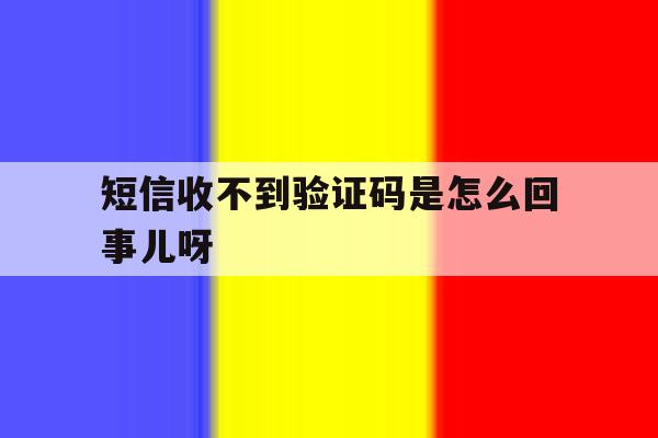 短信收不到验证码是怎么回事儿呀 短信收不到验证码是怎么回事儿呀