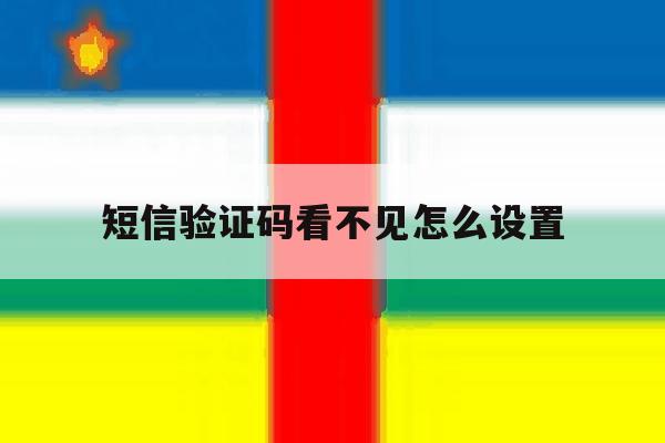 短信验证码看不见怎么设置 短信验证码看不见怎么设置